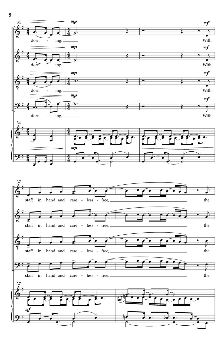Morning 4-Part scores gallery preview page 6