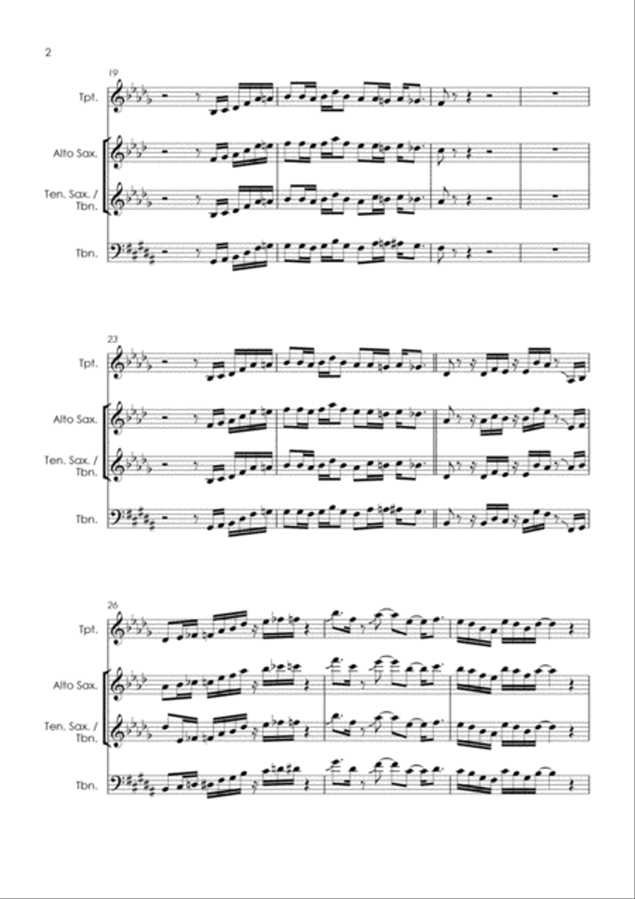 Sir Duke Sir Duke Tenor Saxophone scores gallery preview page 4