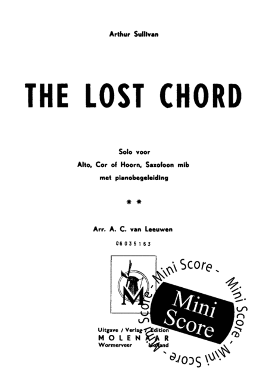 The Lost Chord Saxophone scores gallery preview page 3