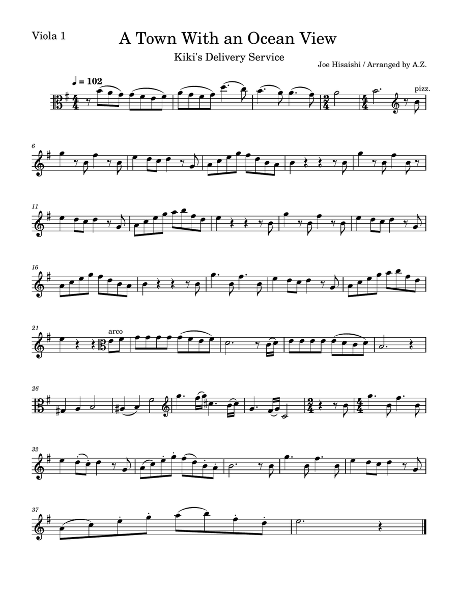 Kiki's Delivery Service (On A Clear Day) String Quintet scores gallery preview page 5