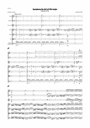 Haydn - Symphony No.66 in B flat major, Hob.I:66
