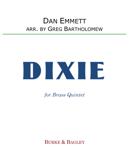 Dixie for brass quintet