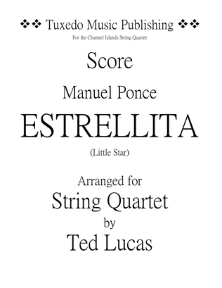 Book cover for Estrellita (Little Star) SCORE and PARTS