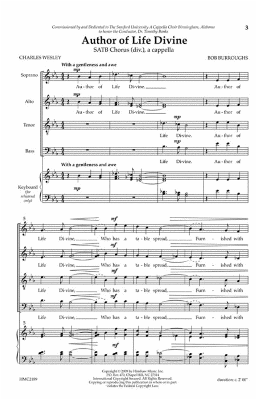 Author of Life Divine Choir scores gallery preview page 2
