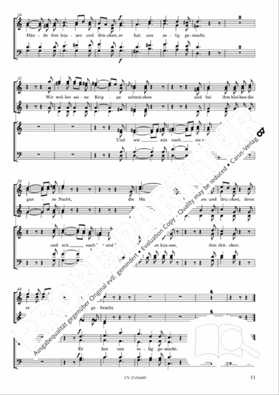 Weihnachtskantilene Weihnachtskantilene SSAATB scores gallery preview page 12