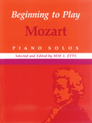 Book cover for Beginning to Play Mozart