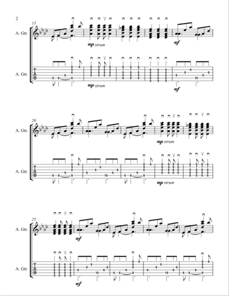 Thick As A Brick Thick As A Brick Guitar Solo scores gallery preview page 2