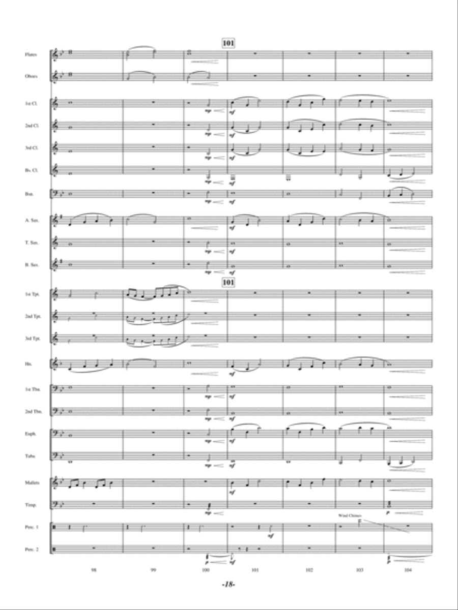 North Bay Vistas Concert Band scores gallery preview page 17