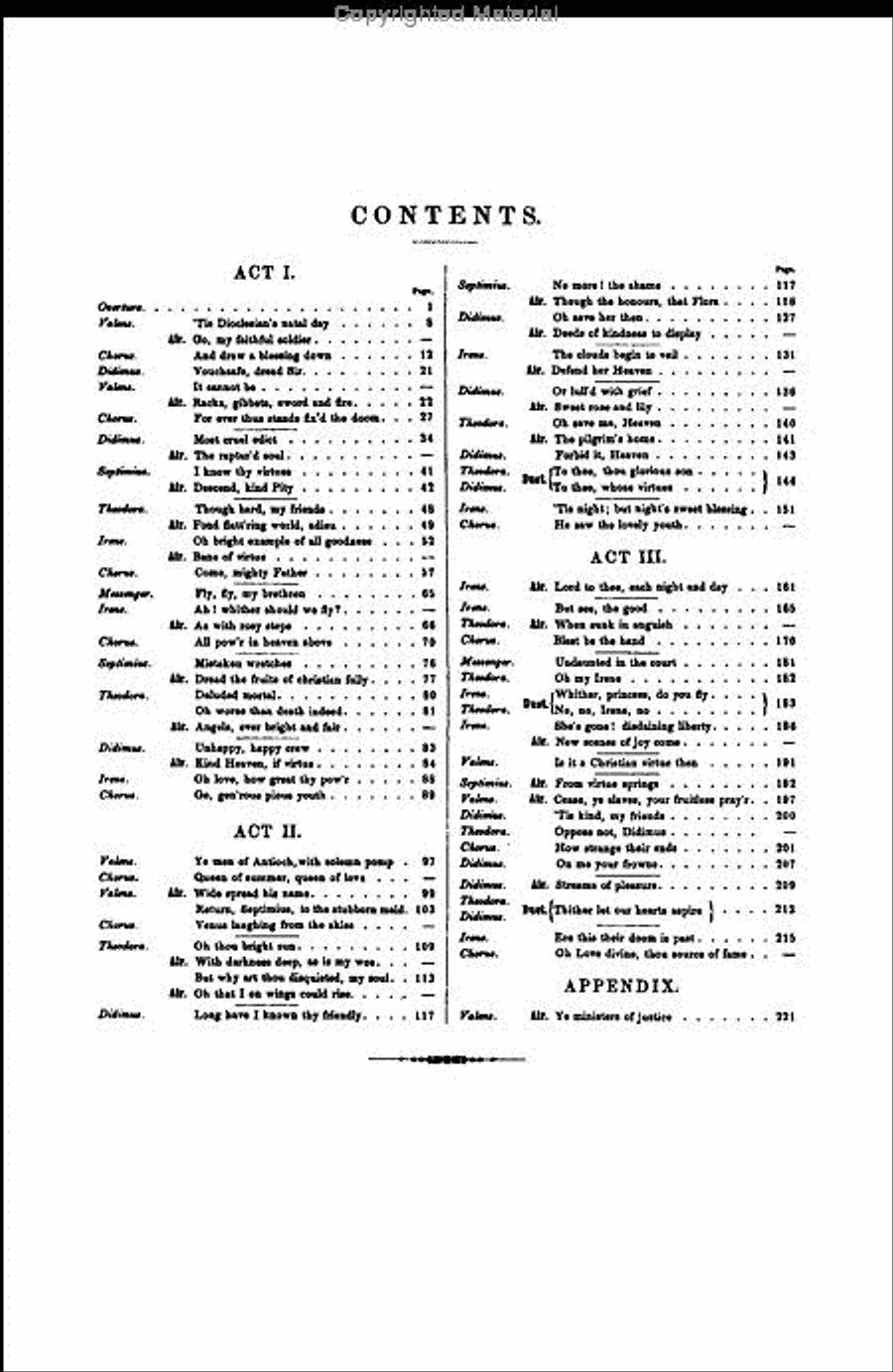 Theodora (1730) 4-Part scores gallery preview page 5