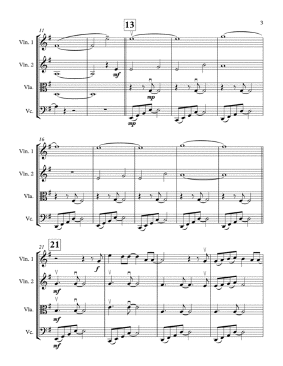 Saving Light String Quartet scores gallery preview page 3