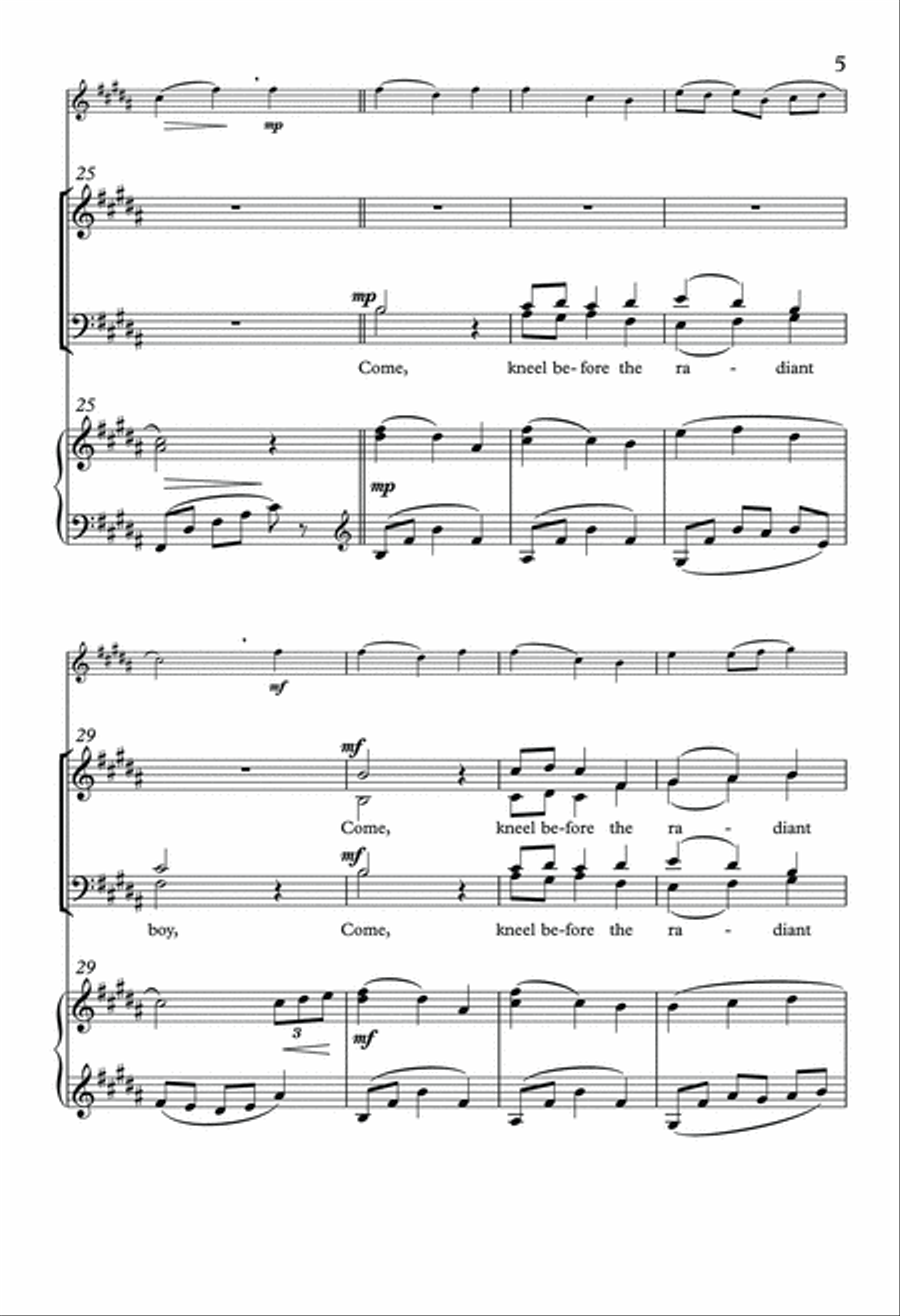 Beauty, Peace and Joy 4-Part scores gallery preview page 5