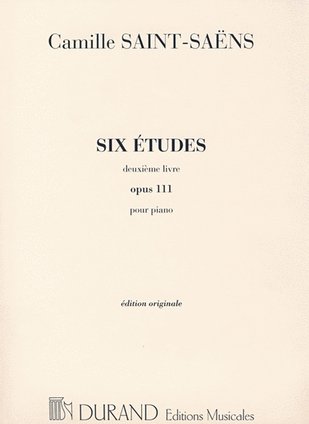Six etudes opus 111 Deuxieme livre