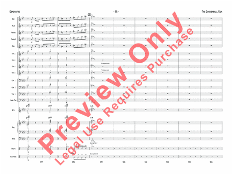 The Cannonball Run Jazz Ensemble scores gallery preview page 39
