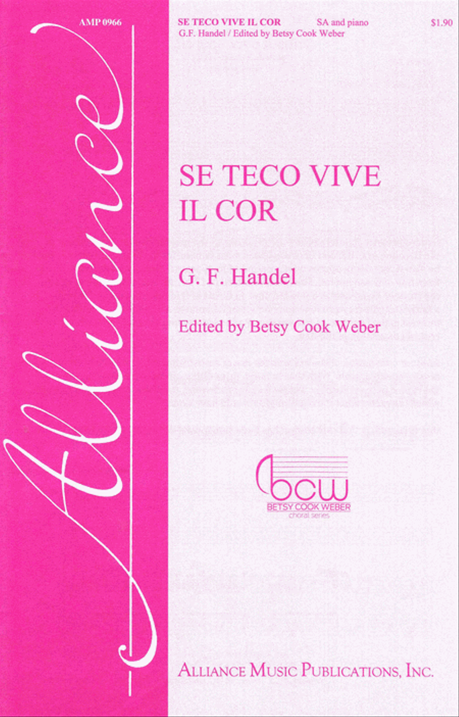 Se teco vive il cor Se teco vive il cor SA scores gallery preview page 1