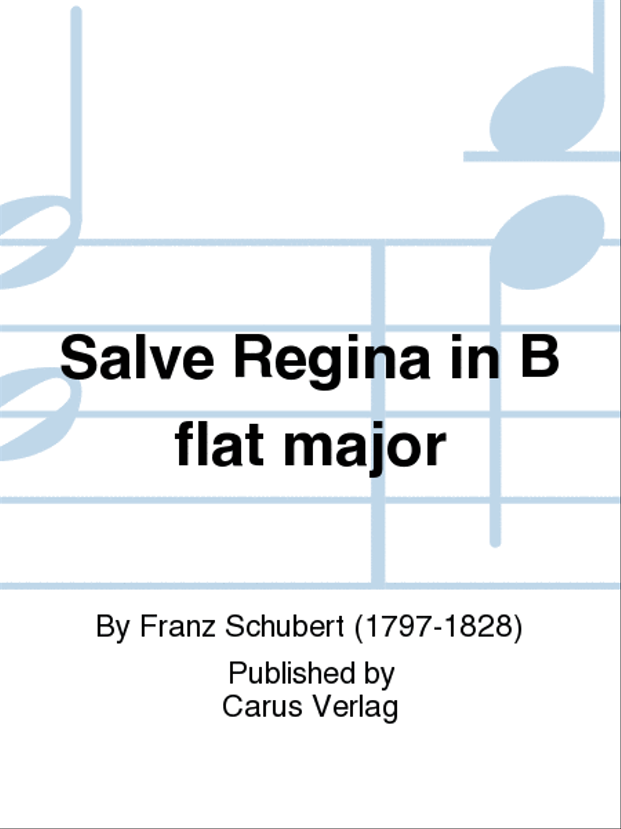 Salve Regina in B-Flat major Bassoon scores gallery preview page 1