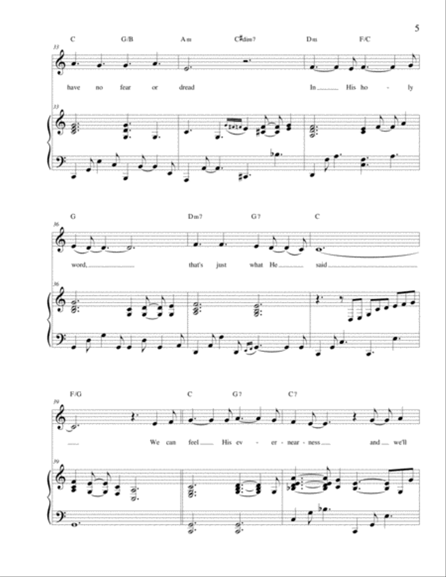 That's Just What He Said Piano, Vocal, Guitar scores gallery preview page 5