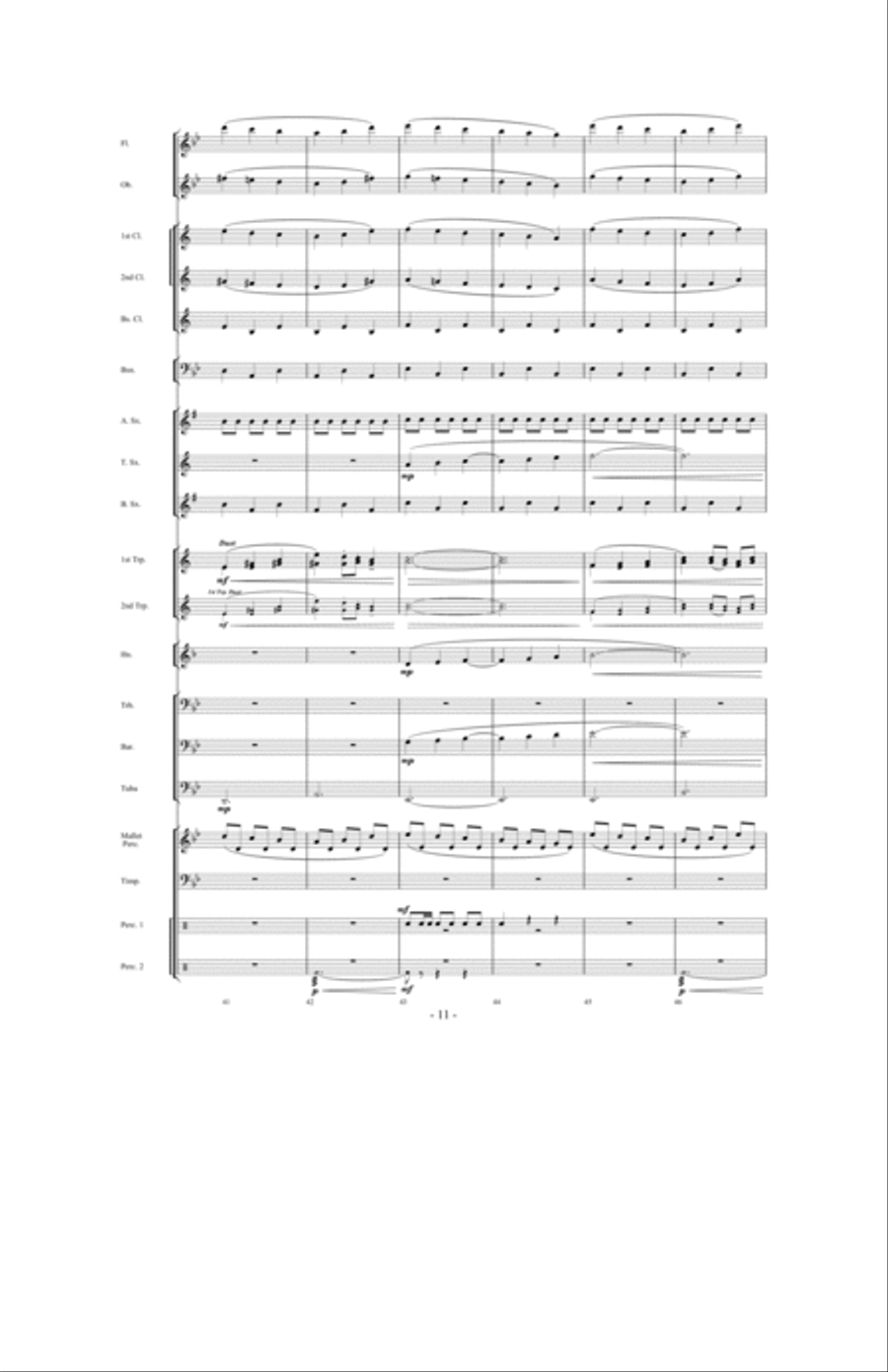 Danza Del Fuego Danza Del Fuego Concert Band scores gallery preview page 10