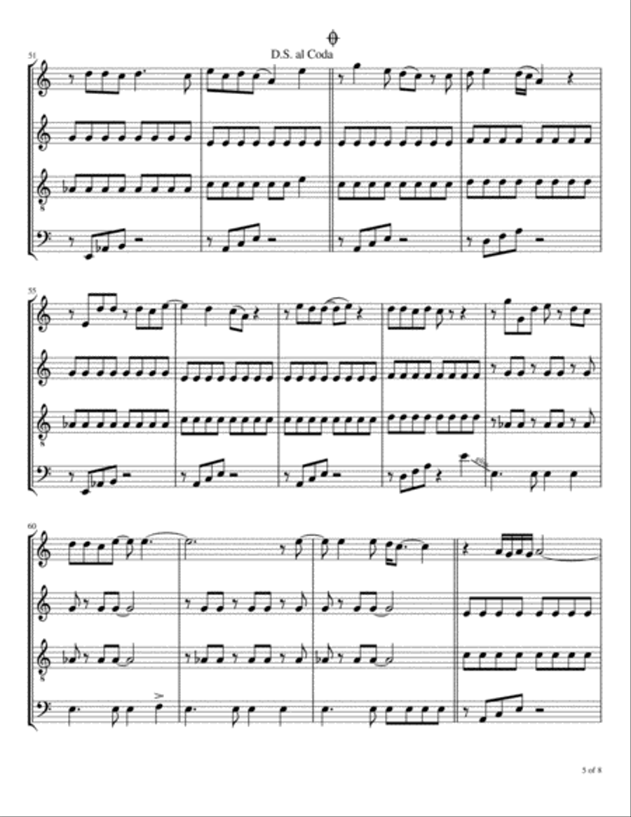 Abracadabra Abracadabra Woodwind Quartet scores gallery preview page 6