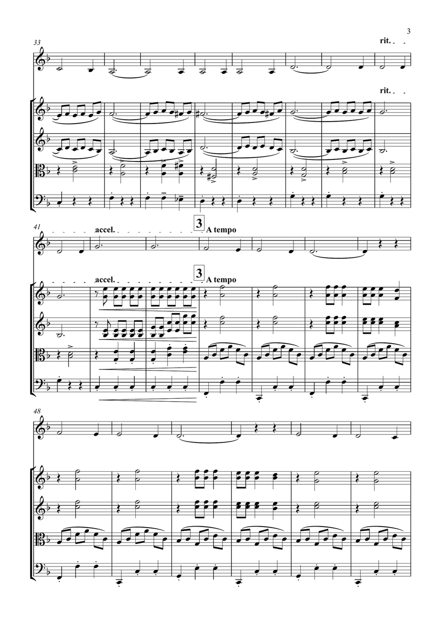 Les Flonflons Du Bal Les Flonflons Du Bal String Quartet scores gallery preview page 4