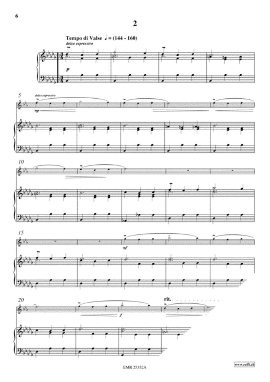 2 Waltzes Tenor Saxophone scores gallery preview page 4