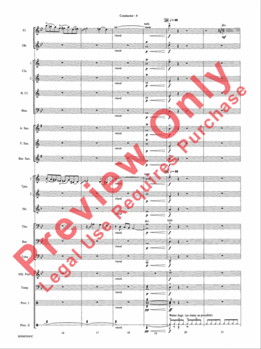 The Great Steamboat Race The Great Steamboat Race Concert Band scores gallery preview page 7