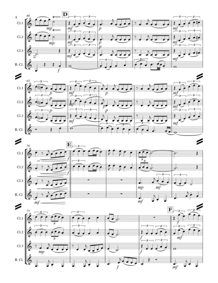 La Paloma (for Clarinet Quartet) image number null