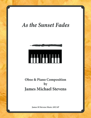 Book cover for As the Sunset Fades - Oboe & Piano