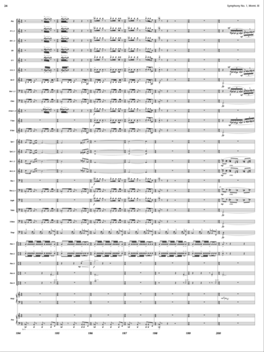 And the Earth Trembled (Symphony 1, New Day Rising, Mvt. III) Concert Band scores gallery preview page 23