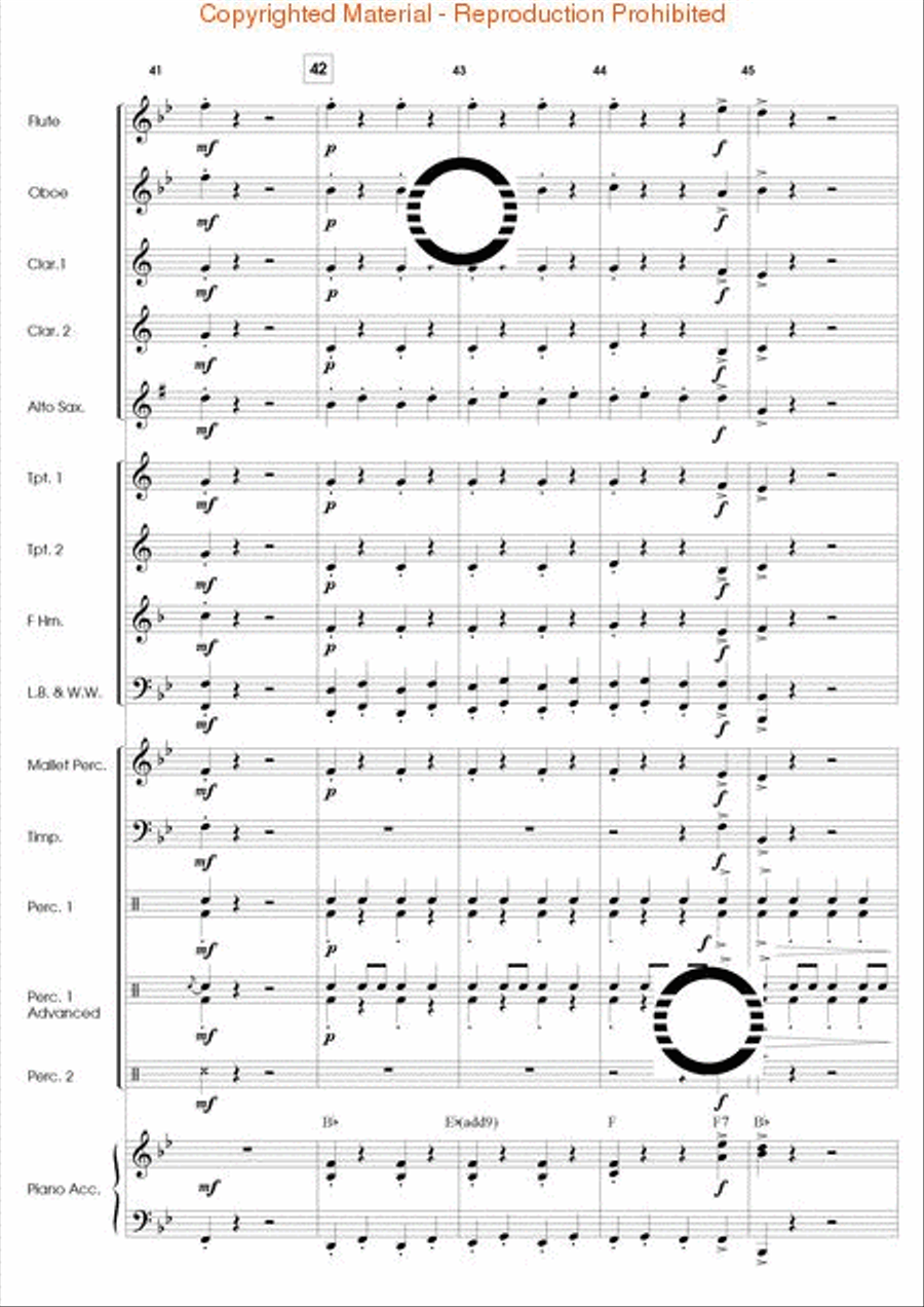 Along Came a Spider Concert Band scores gallery preview page 10