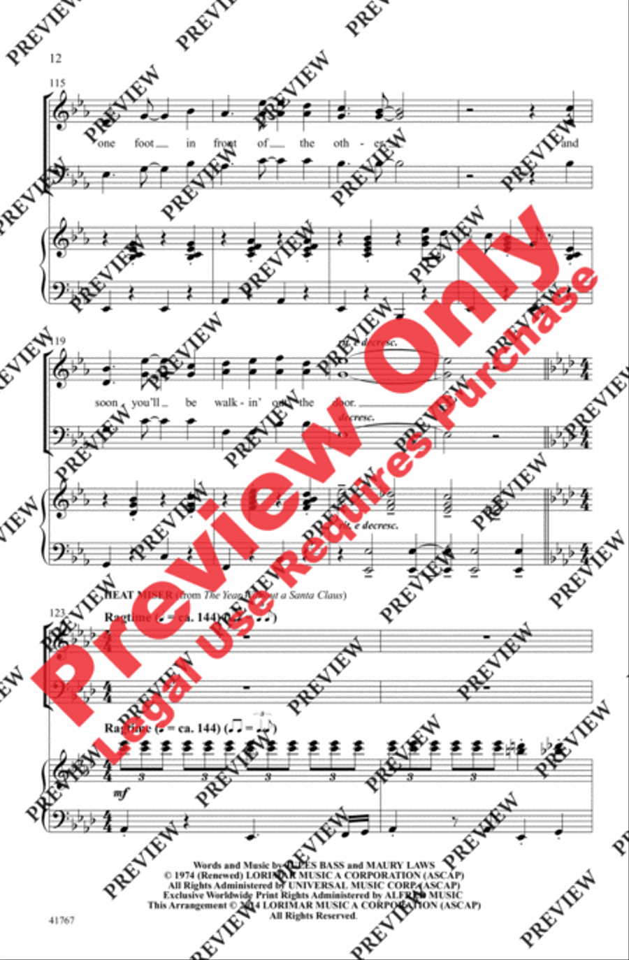 Cartoon Christmas Cartoon Christmas 3-Part scores gallery preview page 12