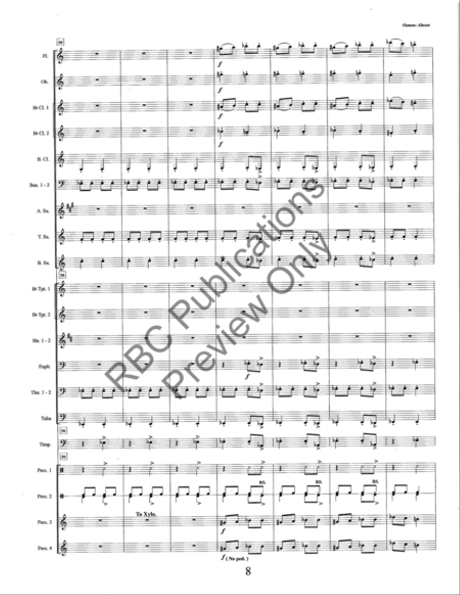 Aluxes (Score) Concert Band scores gallery preview page 11
