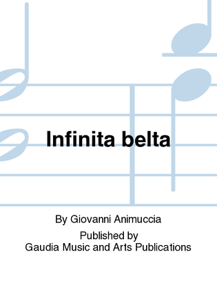 Book cover for Infinita belta