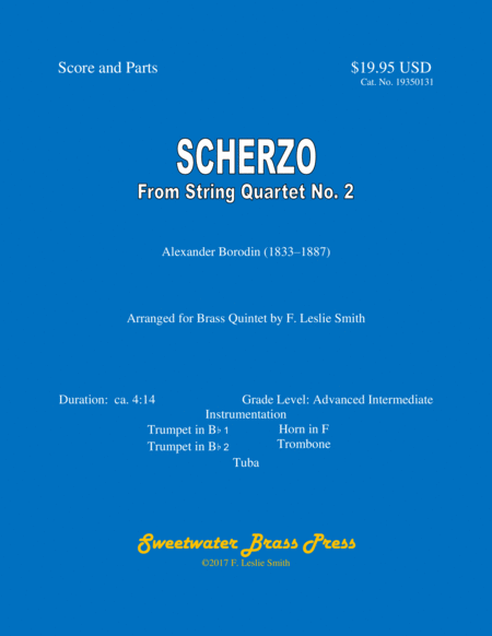 Scherzo from Quartet No. 2 ("Baubles, Bangles and Beads") image number null
