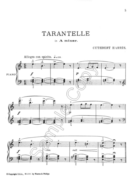 Tarantelle in A minor