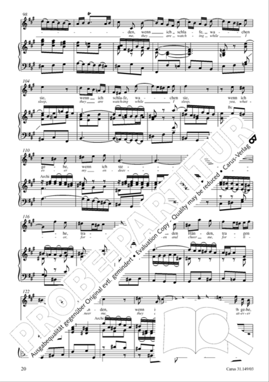 The voice of rejoicing and hope (Man singet mit Freuden vom Sieg) 4-Part scores gallery preview page 21