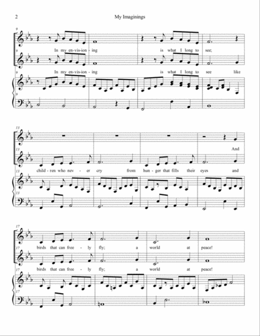 My Imaginings Small Ensemble scores gallery preview page 2