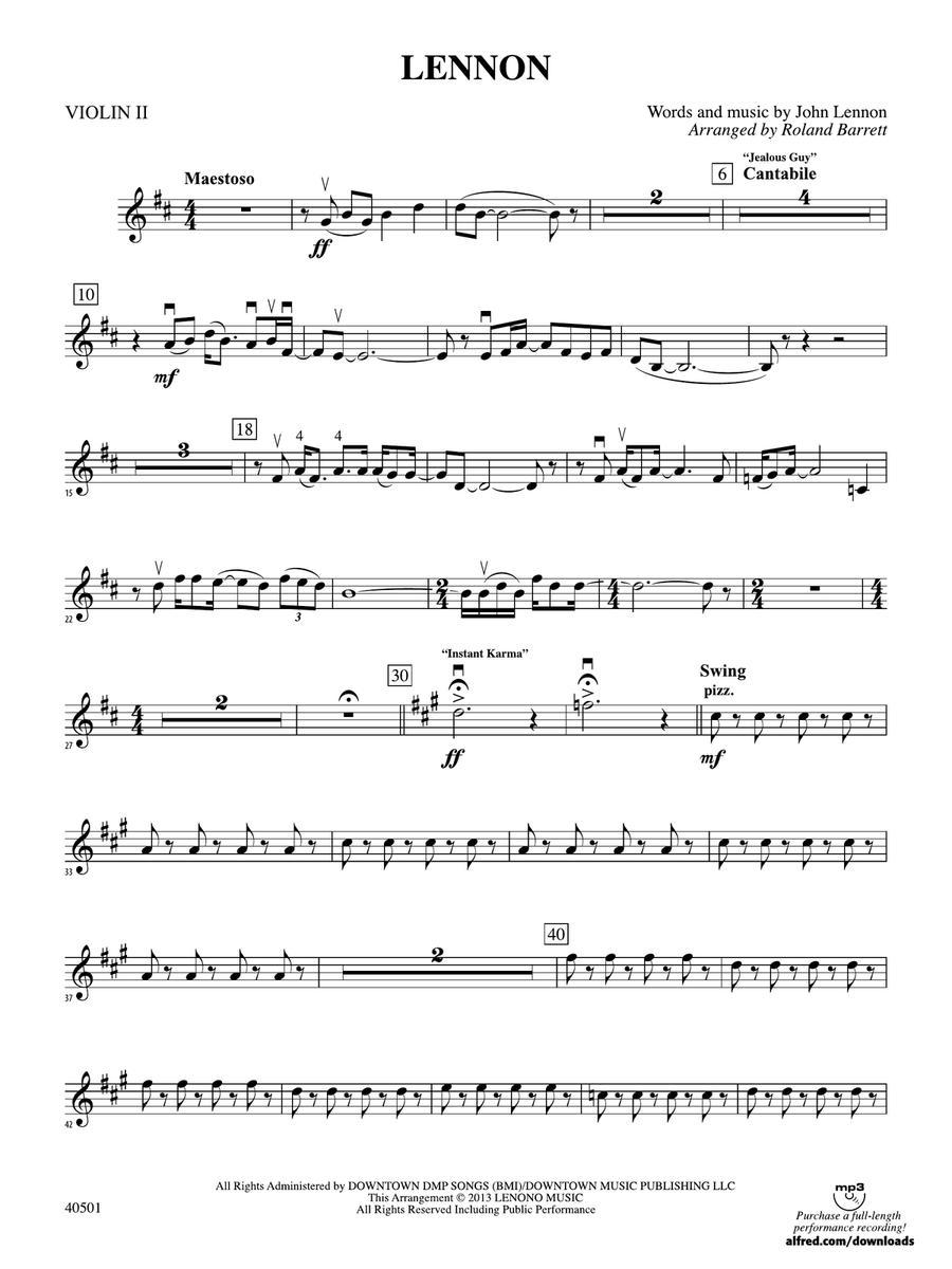 Lennon: 2nd Violin