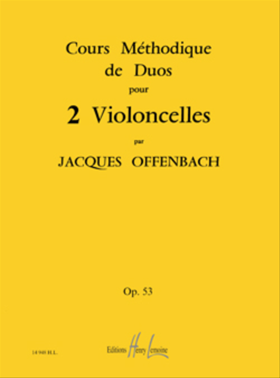 Cours methodique de duos pour deux violoncelles Op. 53 String Duet scores gallery preview page 1