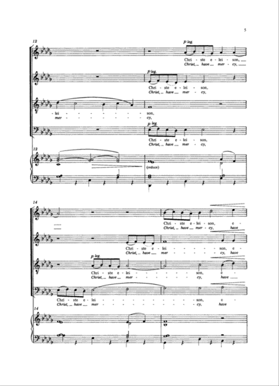Missa Brevis 4-Part scores gallery preview page 4