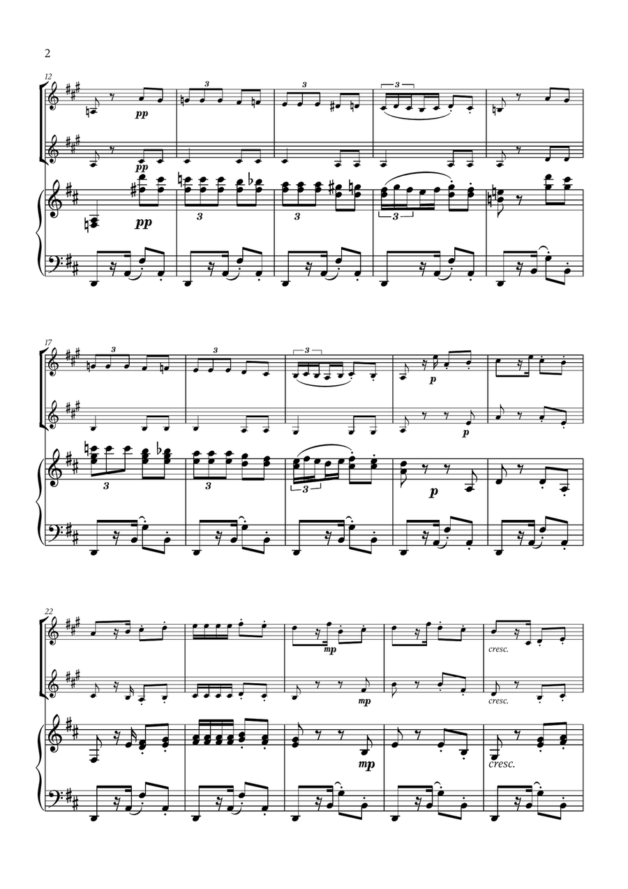 Habanera (from Carmen) (for French Horn Duet and Piano) Brass Duet scores gallery preview page 2