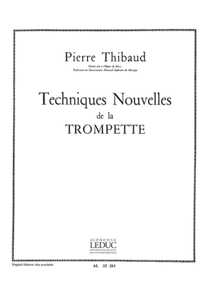 Thibaud Technique Nouvelle De La Trompette Trumpet Book French