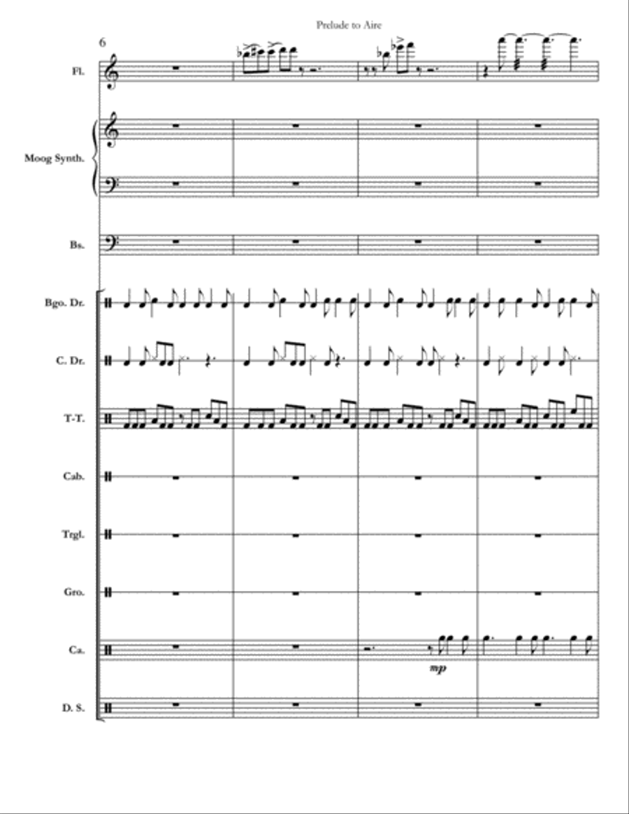 Prelude To Aire Small Ensemble scores gallery preview page 6