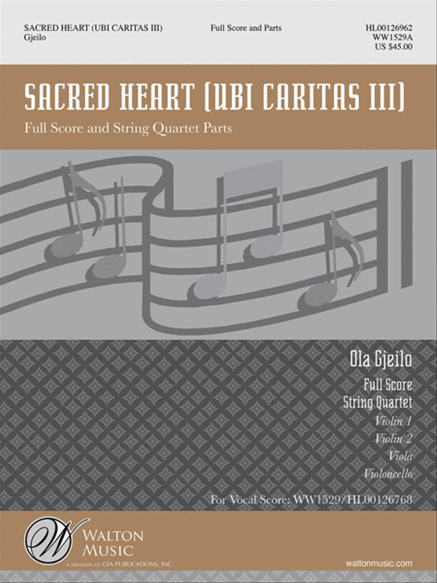 Sacred Heart (Full Score and Instrumental Parts) SSAATTBB scores gallery preview page 1