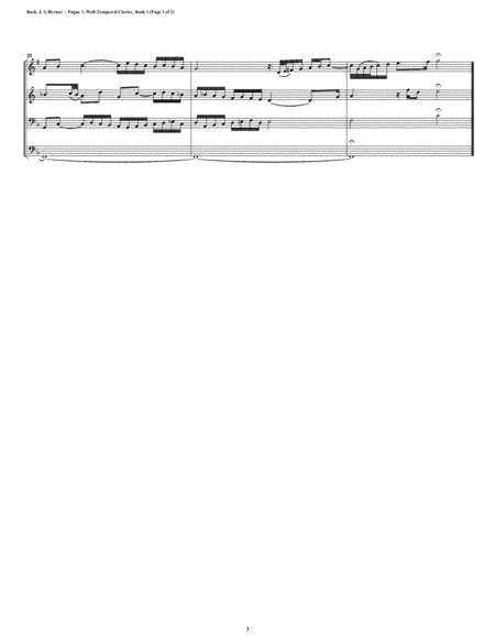 Fugue 01 from Well-Tempered Clavier, Book 1 (Conical Brass Quartet) image number null