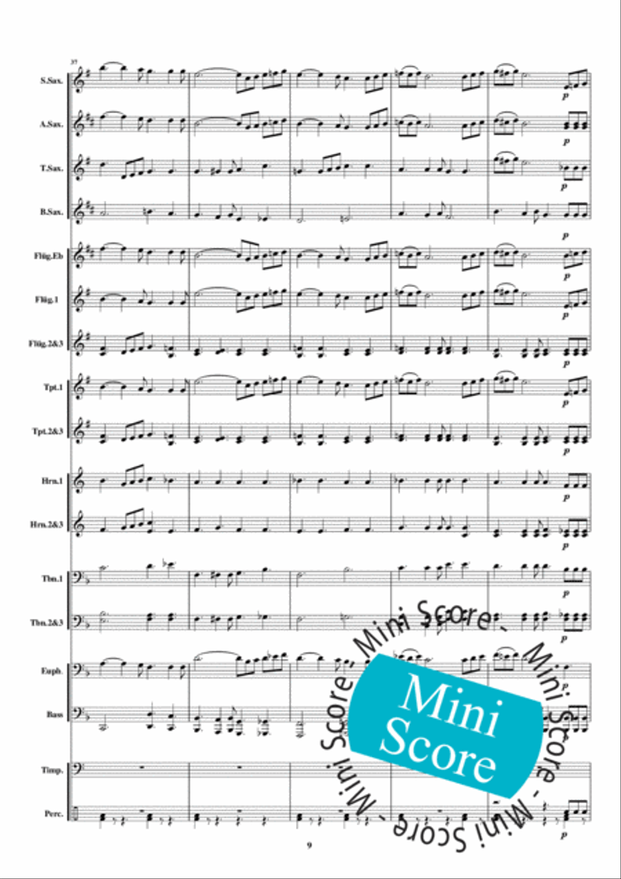 Regina Coeli Fanfare Band scores gallery preview page 15