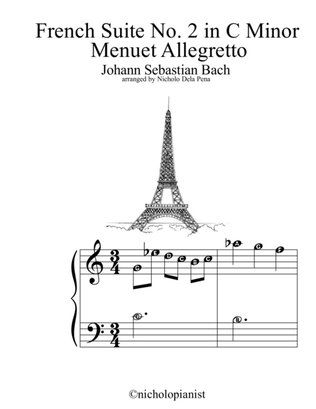 French Suite no. 2 in C minor Allegretto Menuetto