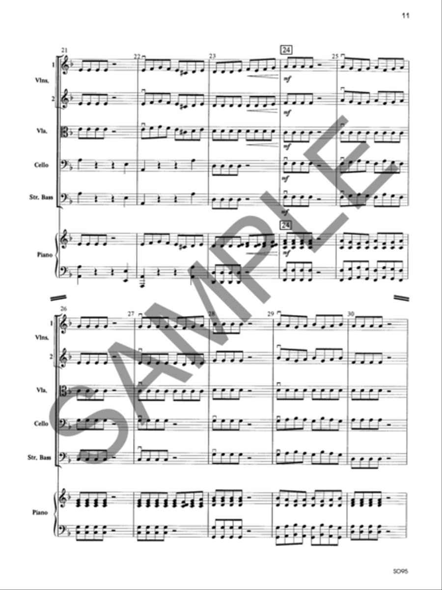 Toccatina - Score String Orchestra scores gallery preview page 11
