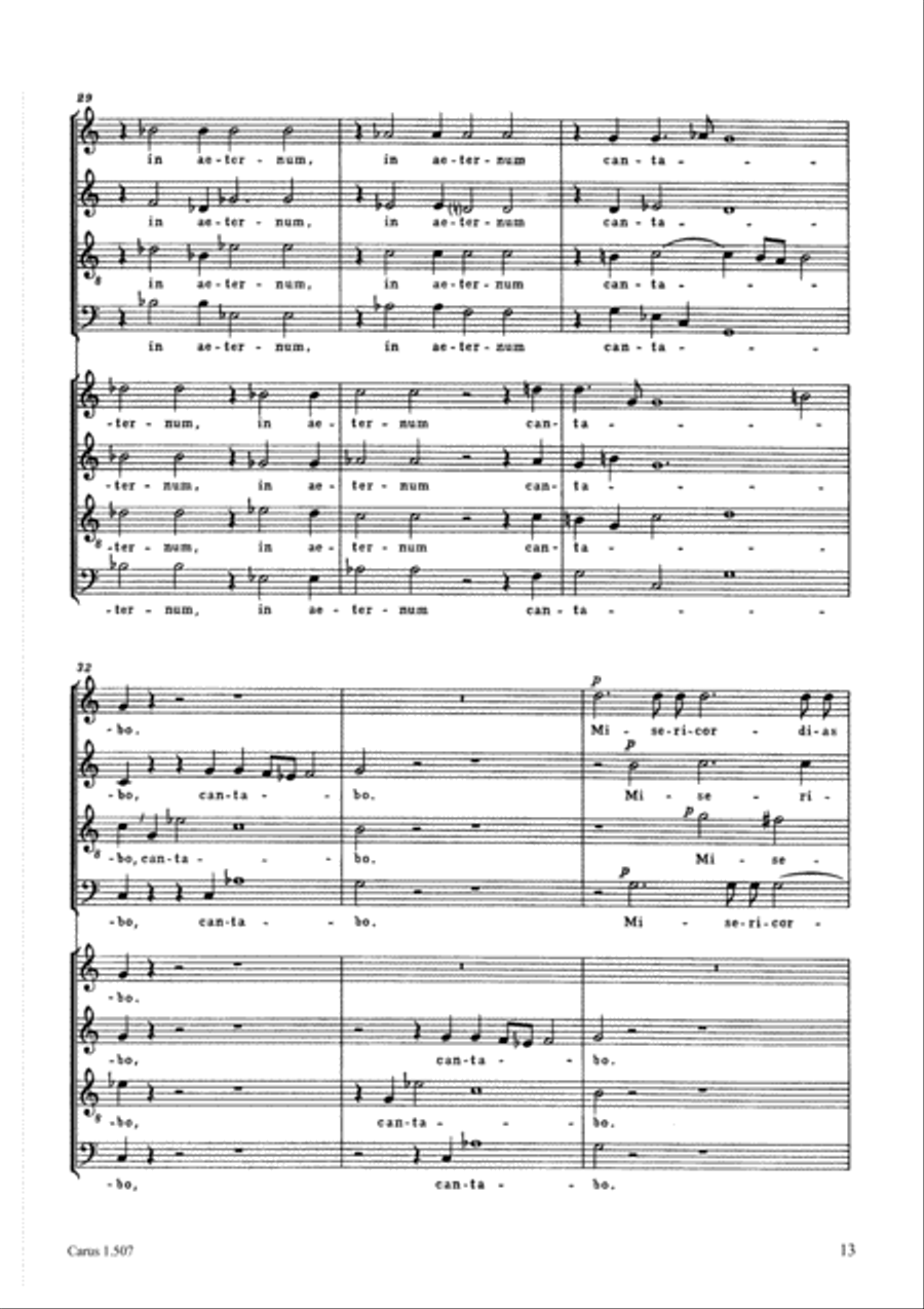 Misericordias Domini Misericordias Domini 4-Part scores gallery preview page 14