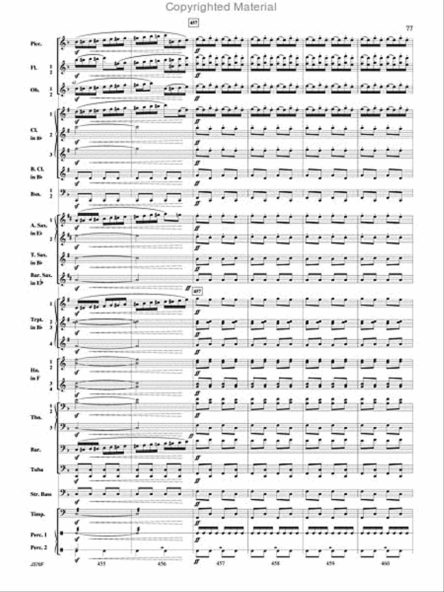 William Tell Overture Concert Band scores gallery preview page 78