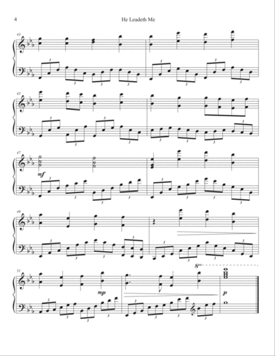 Great Things He Hath Done - Intermediate Piano Hymns Piano Solo scores gallery preview page 6